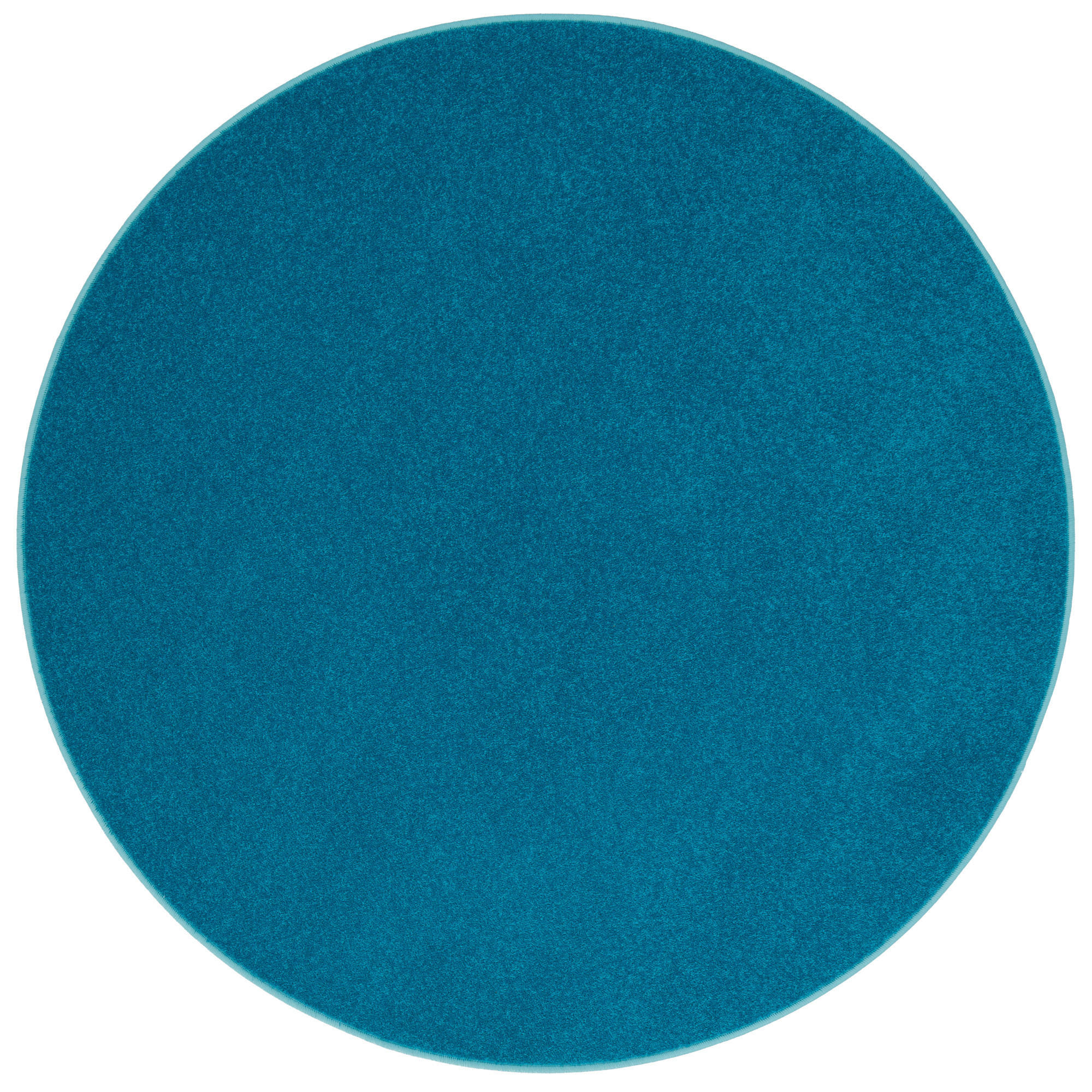 TREND VELOURS TEPPICH JOY RUND - Petrol, Textil (133/133cm) - Snapstyle