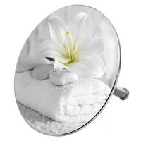 BADEWANNENSTÖPSEL Good Feeling - Grau, Metall (8/10/10cm) - Sanilo