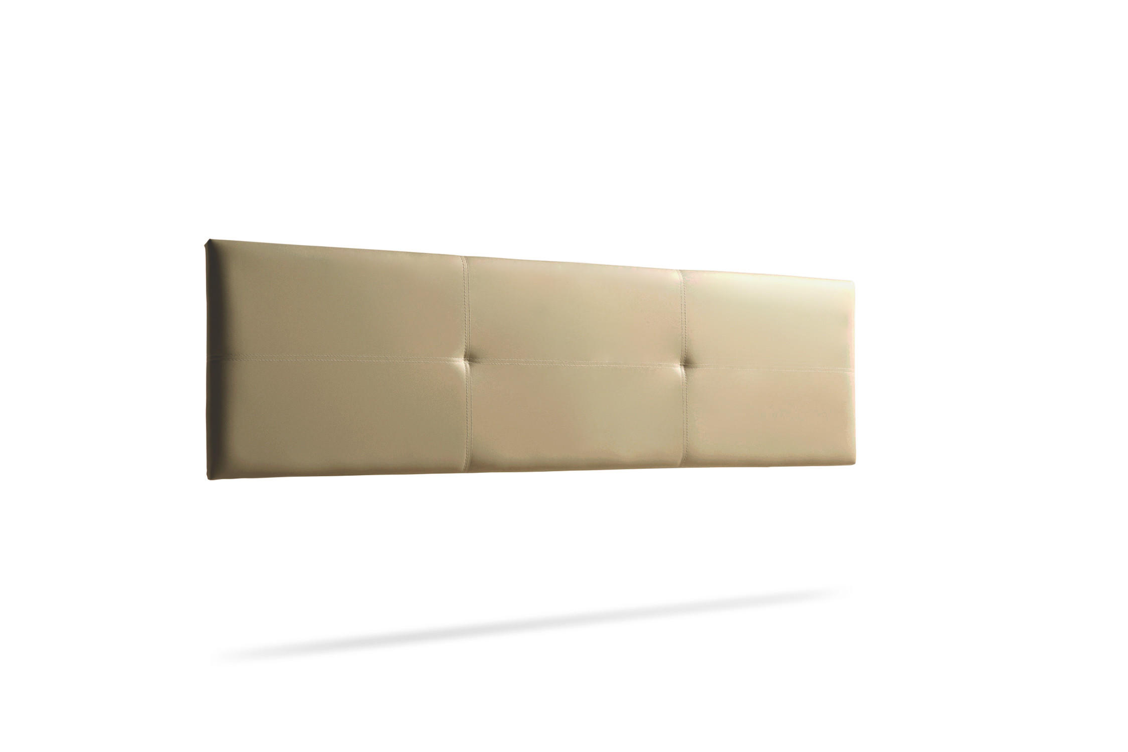 KOPFTEIL gepolstert ALMA Kunstleder 115x50x5 cm - Gold - Moonia - Goldfarben, Holz (115/5/50cm)