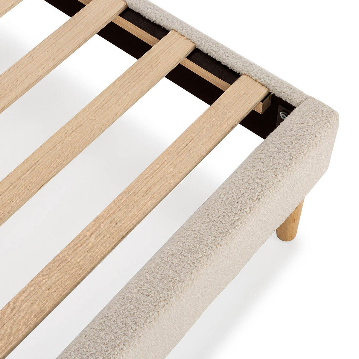 POLSTERBETT + Kopfteil 160x200 cm Niebla, Beige - Beige, Textil (90/160cm) - VS Venta-stock