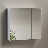 SPIEGELSCHRANK Weiß 85/65/14,5 - Weiß, Metall (85/65/14.5cm) - EMKE