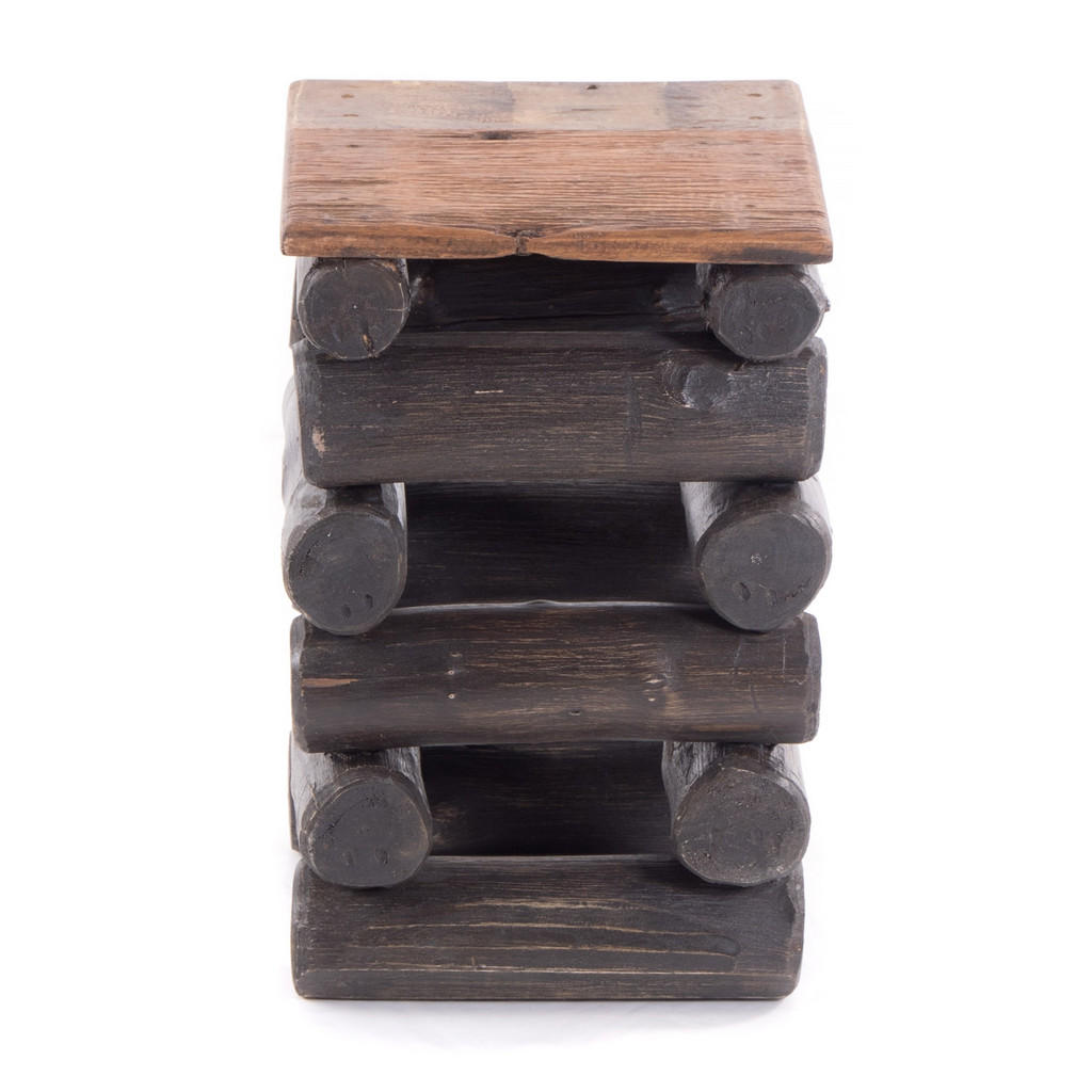 Thumbnail - Design Delights Hocker, Graubraun, Holz, 30x39x30 cm, Wohnzimmer, Hocker, Sitzhocker