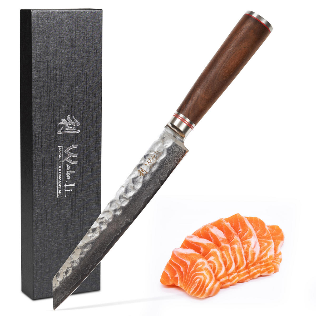 KIRITSUKEMESSER 20 cm - Nussbaumfarben, Holz/Metall (34cm) - Wakoli