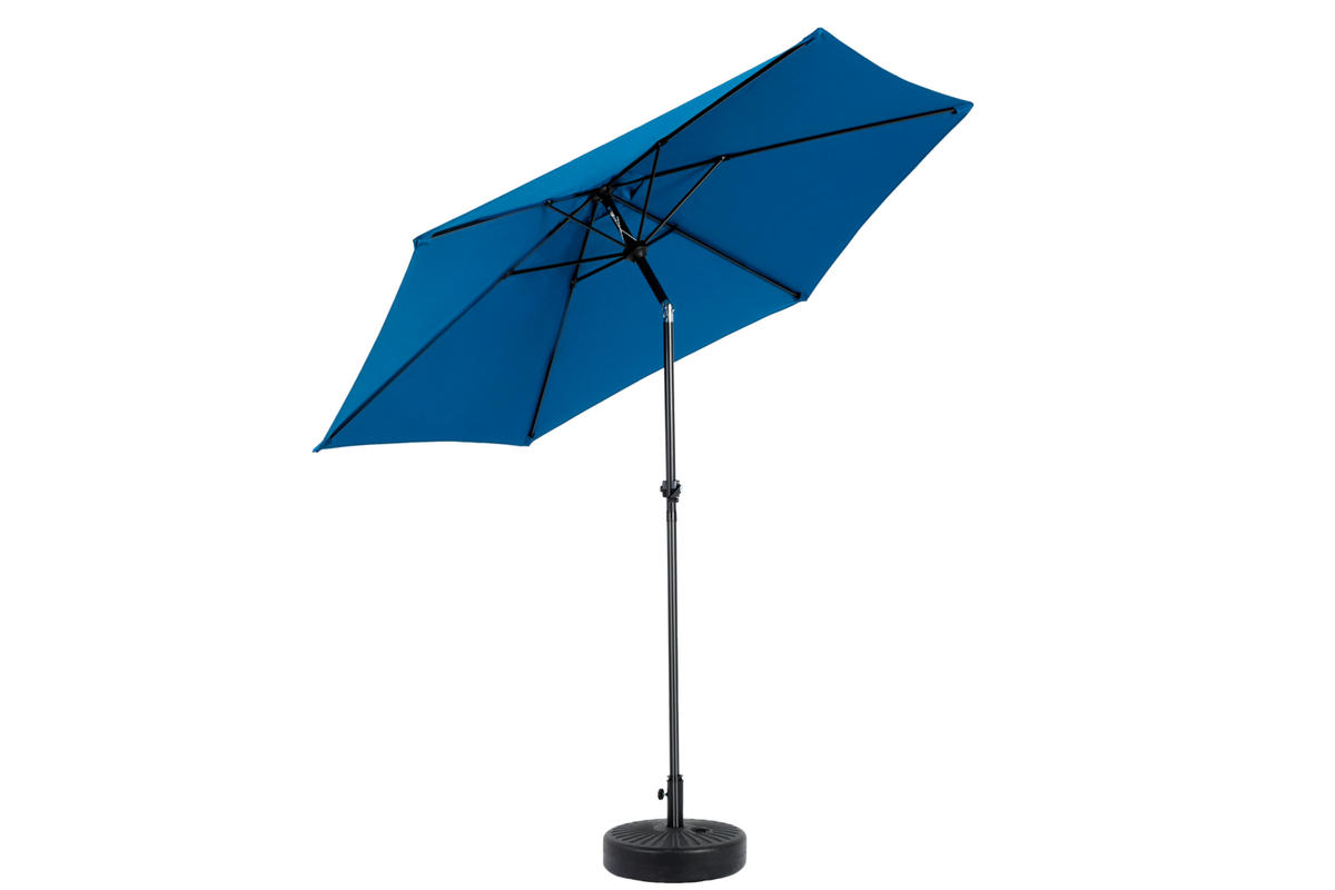 SONNENSCHIRM Doppel Rechteck blau - Blau, Metall (264/264cm) - ComfortXL