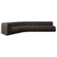 ECKSOFA modulares Sofa Karex-L2 - 399x194x70 cm Braun - Braun, Holzwerkstoff/Textil (399/194cm) - ALTDECOR
