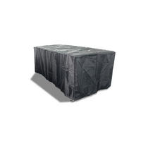 SCHUTZHÜLLE für Gartenmöbel Obal Schwarz 155 x 94 x 68 cm - Schwarz, Kunststoff (94/68/155cm) - Concept Usine