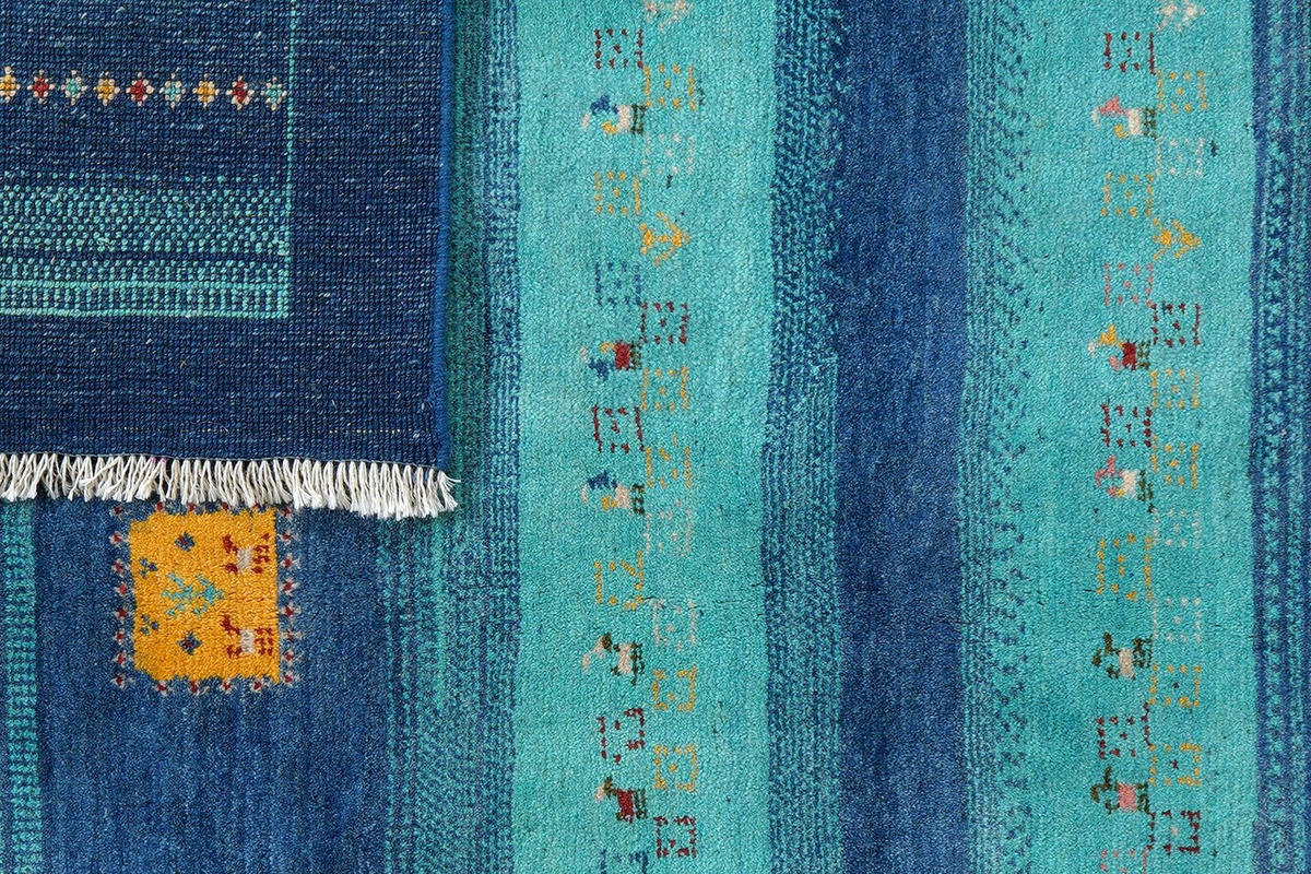 GABBEH-TEPPICH handgeknüpft Sonnat Bunt 193/154 cm Schurwolle - Multicolor, Textil (154/193cm) - Looma