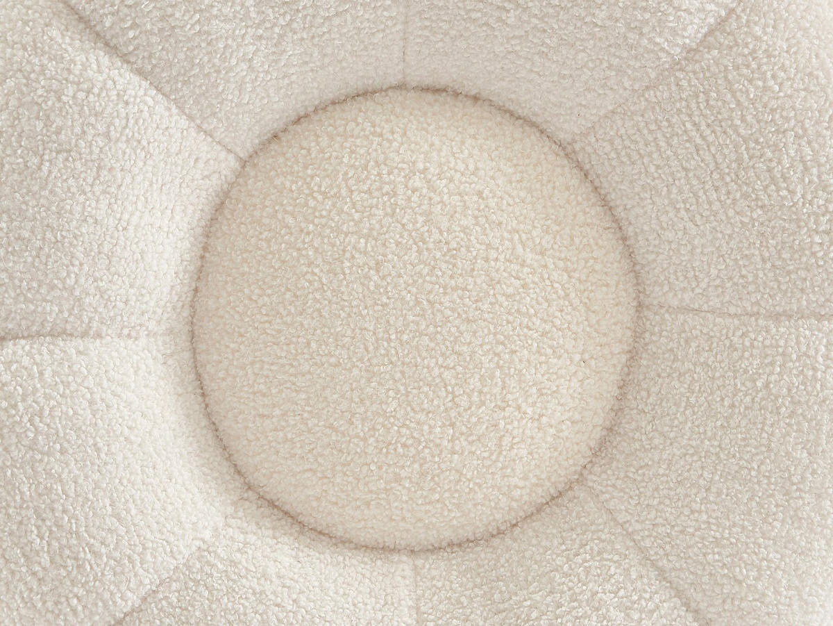 SITZHOCKER - 1 Person - Stoff - Weiß - DELPODA - Weiß, Textil (65/37/65cm) - Vente-Unique