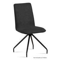 ESSZIMMERSTUHL (8er-Set) Desiri 47x92x60 Schwarz/Anthrazit - Anthrazit/Schwarz, Kunststoff (60/92/47cm) - 58aufmkessel