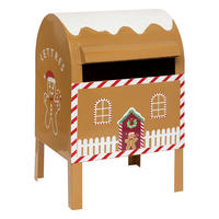 BRIEFKASTEN Metall Weihnachtsmann 34 cm - Goldfarben, Metall (16/34/20.5cm) - Atmosphera Createur d´interieur