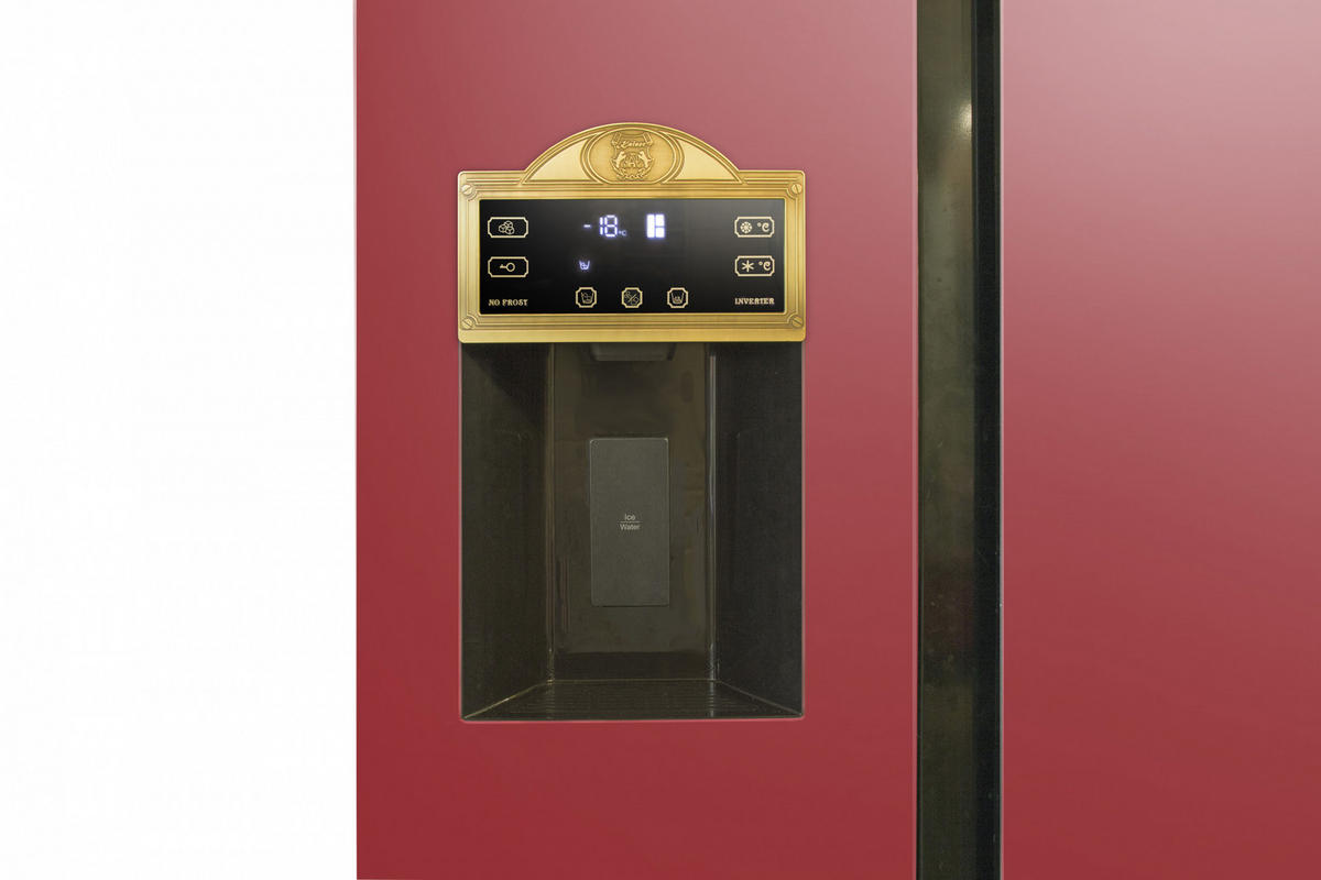 KÜHLSCHRANK KS 90300 RotAD, Bordeaux, 91 cm breit, 538 L, NoFrost, 183 cm - Bordeaux, Metall (91.1/183/69.3cm) - Kaiser Küchengeräte