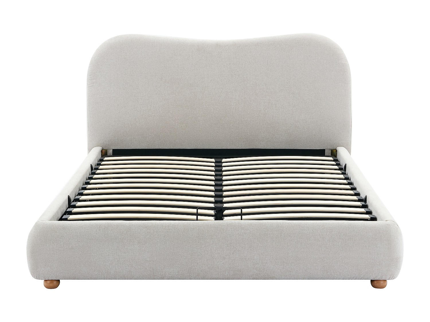 BETT mit Bettkasten - 2 Personen - Stoff - Beige - - Beige, Textil (140/190cm) - Vente-Unique