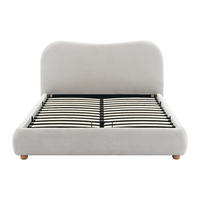 BETT mit Bettkasten - 2 Personen - Stoff - Beige - - Beige, Textil (140/190cm) - Vente-Unique