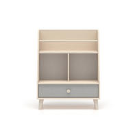 KNIHOVNA Alycia Béžová - Šedá - Efekt dřeva - šedá, dřevo (72/90/36cm) - Petits-meubles