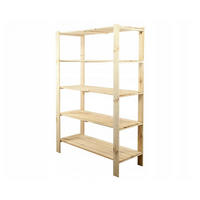 HOLZREGAL WOODLAND 166,4x120x50cm 5 Fachboden Kiefernholz Natur - Naturfarben, Holz (120/166.4/50cm) - PROREGAL