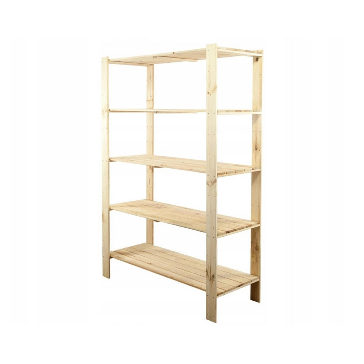 HOLZREGAL WOODLAND 166,4x120x50cm 5 Fachboden Kiefernholz Natur - Naturfarben, Holz (120/166.4/50cm) - PROREGAL