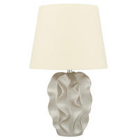 TISCHLAMPE Allika 28/28/46 cm - Goldfarben, Keramik (28/28/46cm) - Beliani
