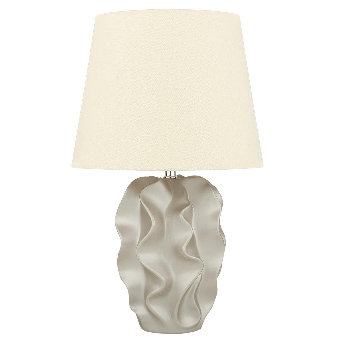 TISCHLAMPE Allika 28/28/46 cm - Goldfarben, Keramik (28/28/46cm) - Beliani