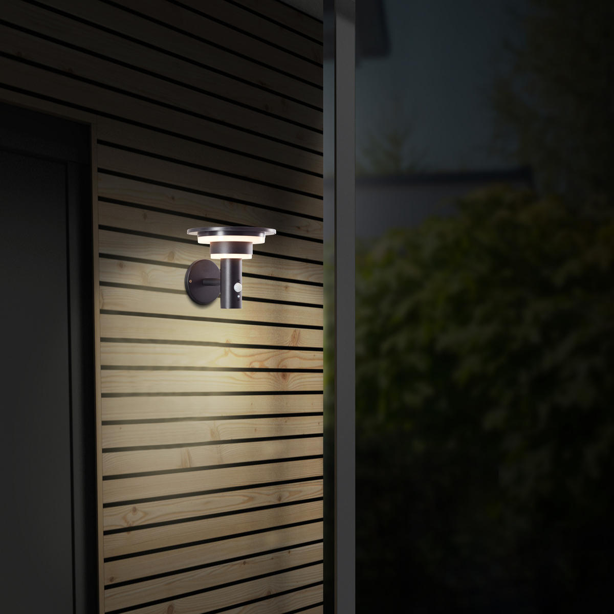 AUSSENWANDLEUCHTE Garvina G40405/06 - Schwarz, Metall (21.3/18.5/21cm) - Brilliant