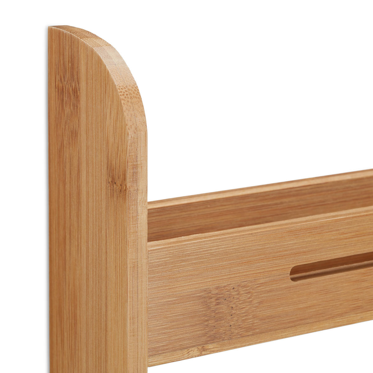 GEWÜRZREGAL - Hellbraun, Holz (31/26/6cm) - Relaxdays