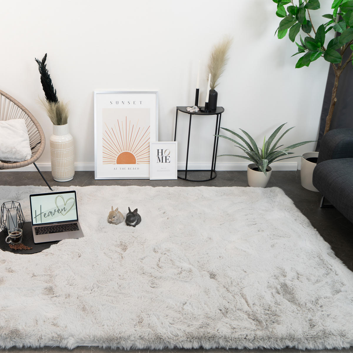 FELLTEPPICH HEAVEN SUPER SOFT 240/340 LIGHTGREY - Hellgrau, Textil (240/340cm) - Consilio Concept