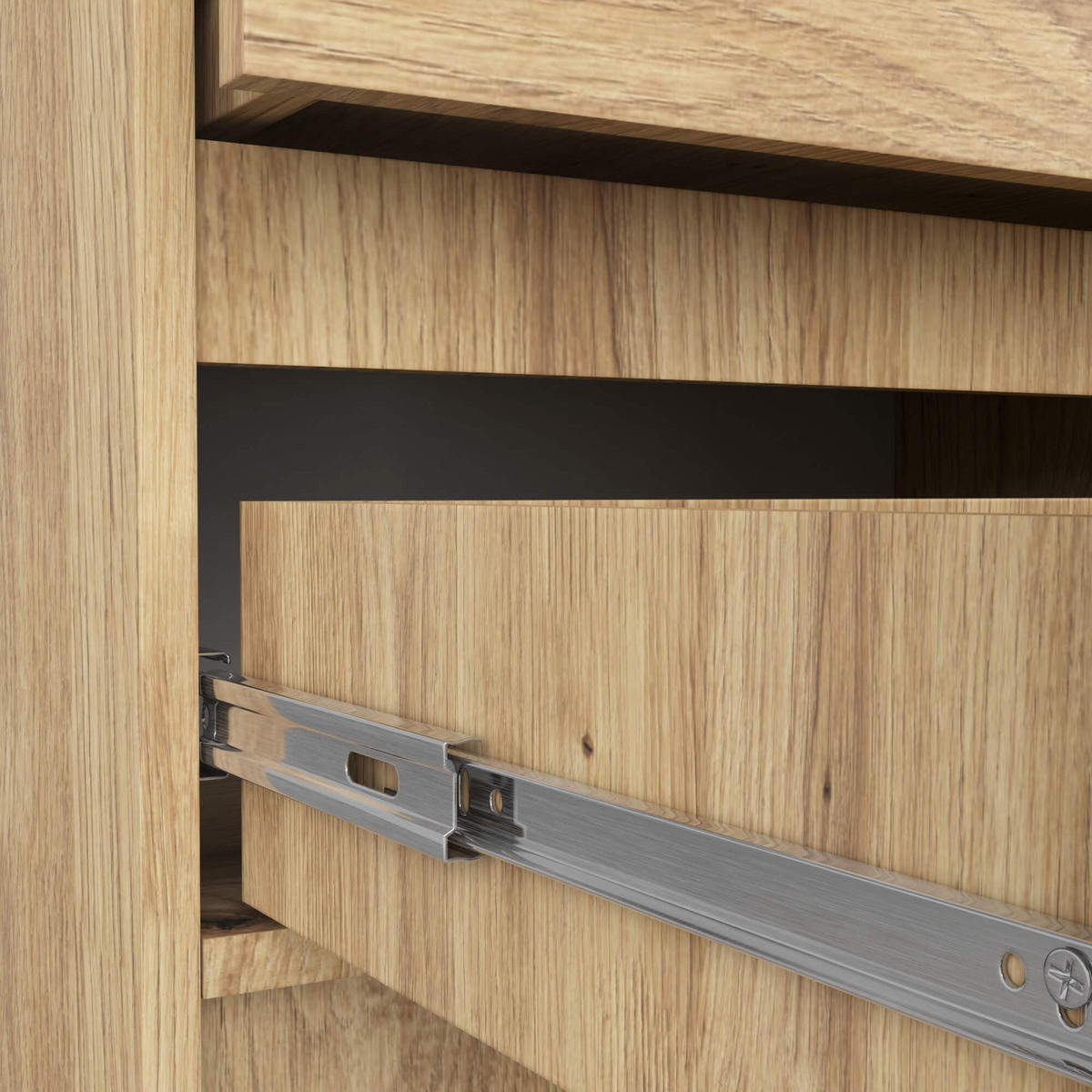 KOMMODE Eiche Artisan 55/60/40 - Eiche Artisan, Holzwerkstoff (60/55/40cm) - RAUMHIRSCH FURNITURE