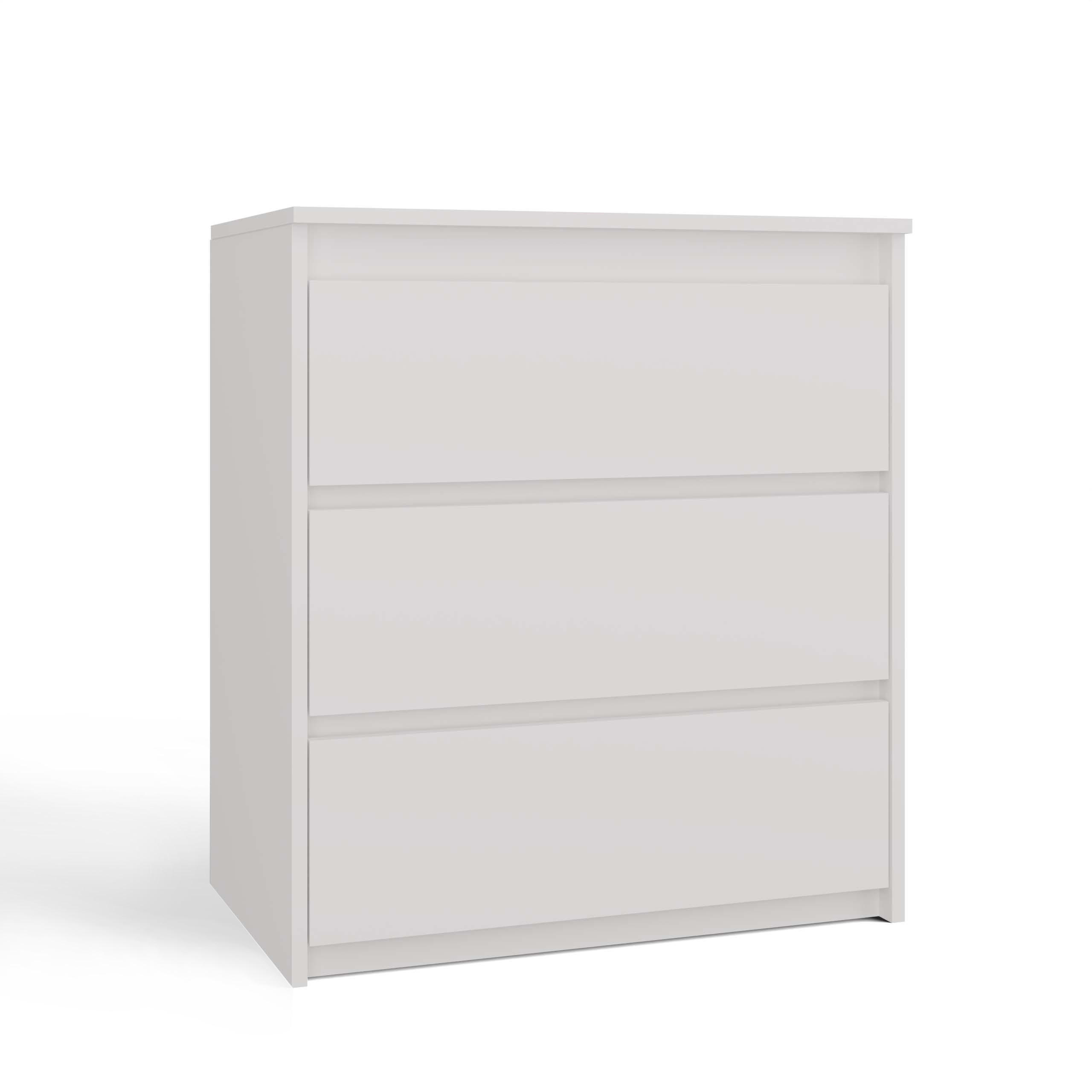 KOMMODE KARO K3 WEISS - Weiß, Holzwerkstoff (70/78/43cm) - CDF