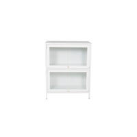 VITRINE weiß - Weiß, Holzwerkstoff (80/100/40cm) - ebuy24