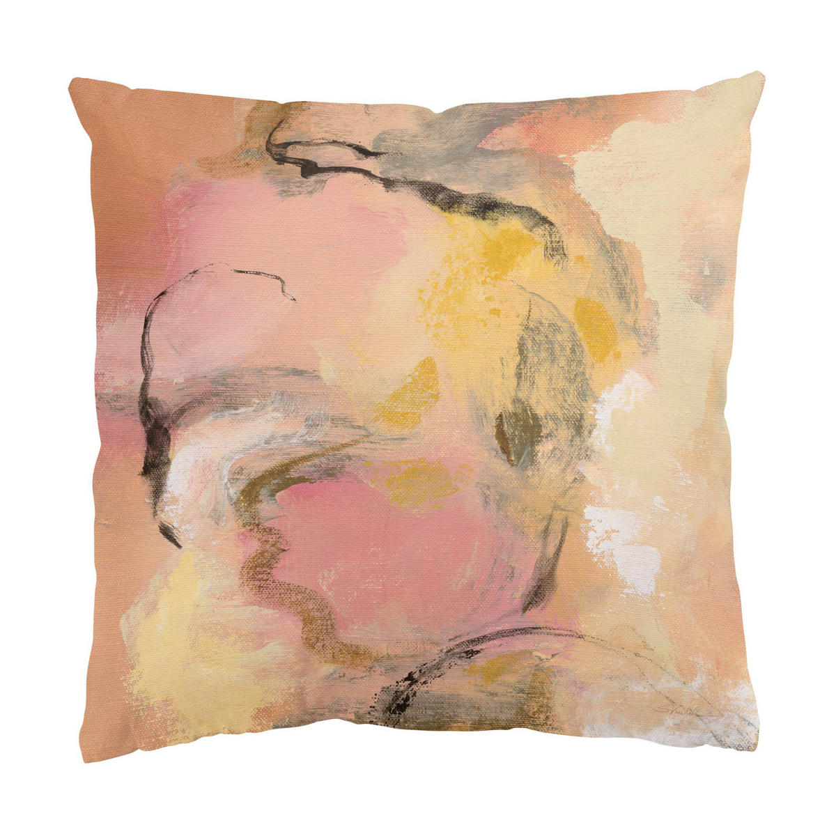 DEKOKISSEN 2er-Set Pfingstrosen-Aroma Duo 50/50 cm - Rosa, Textil (50/50cm) - Bilderwelten