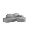 ECKSOFA Girona Mit Schlaffunktion - Hellgrau, Holzwerkstoff/Textil (278/179cm) - Fun Möbel