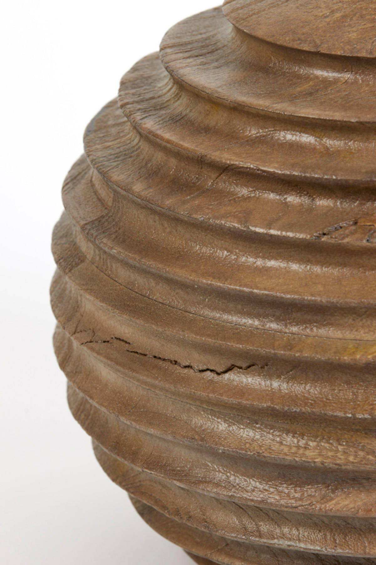 LAMPENFUSS Renzo Braun Ø29/38 cm - Braun, Holz (29/29/38cm) - Light & Living