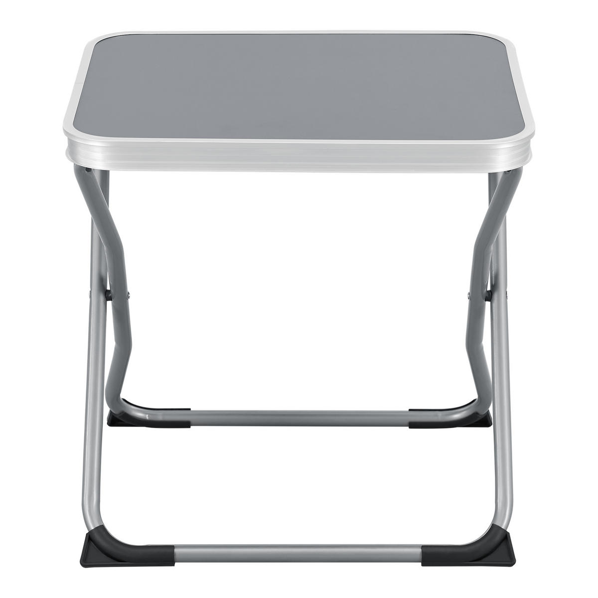 KLAPPHOCKER Barete - Grau, Textil/Metall (47/47/37cm) - [en.casa]