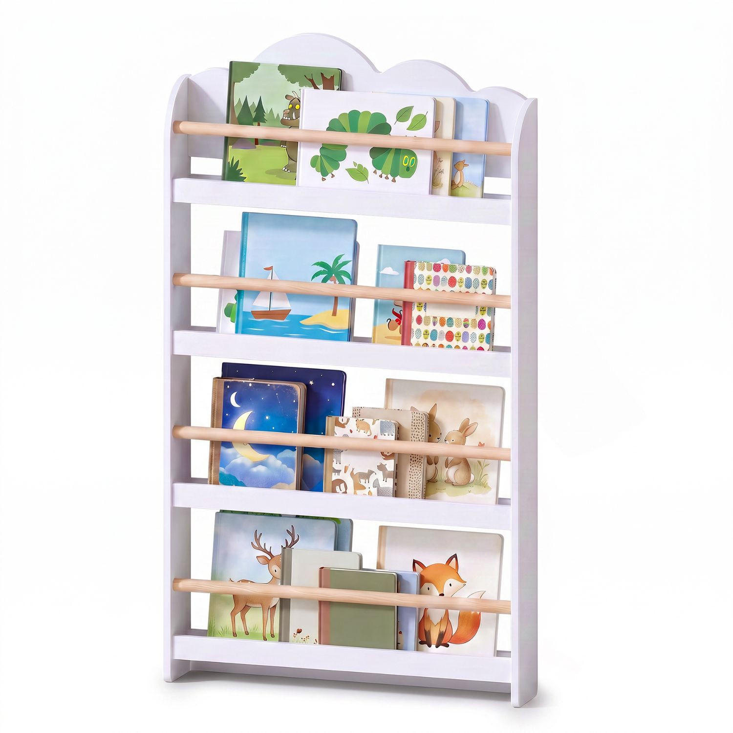 BÜCHERWANDREGAL RONY aus Holz in Weiß - Weiß, Holzwerkstoff (10/106/60cm) - Coemo