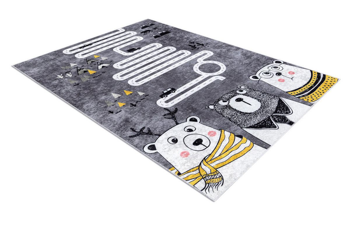 TEPPICH Junior 160/220 cm - Grau, Textil (160/220cm) - rugsX