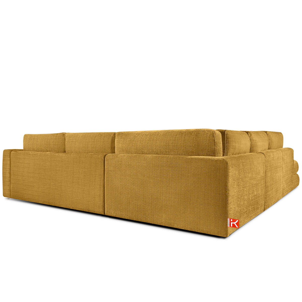 ECKSOFA rechts VERUS - Gelb, Holz/Holzwerkstoff (297/248cm) - KONSIMO®