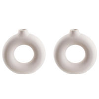 VASE (2er Set) Loop - Beige, Keramik (26cm) - Butlers