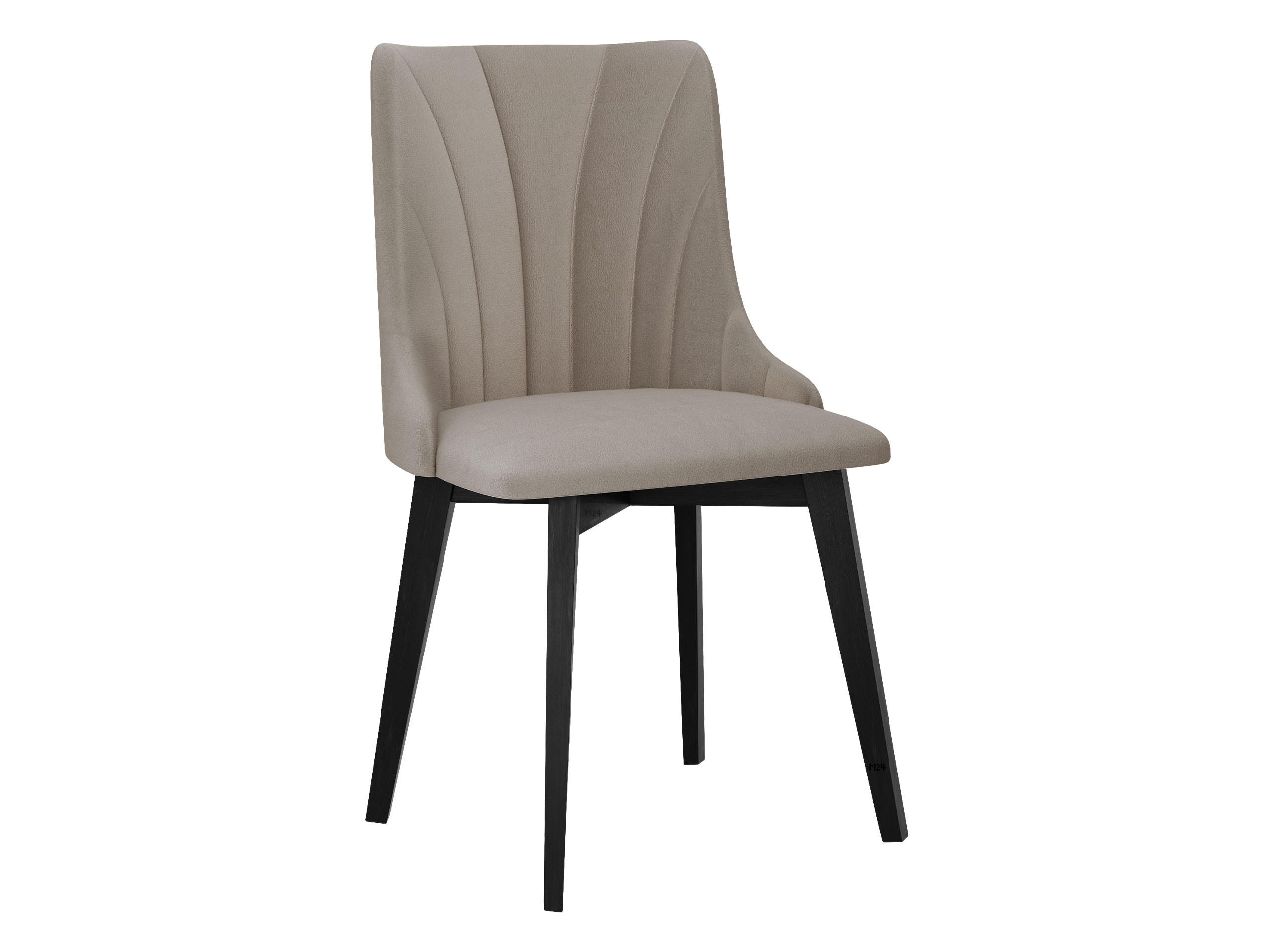 ESSZIMMERSTUHL Monti V Pik Muschel - Schwarz/Naturfarben, Holz/Textil (48/83/53cm) - MIRJAN24