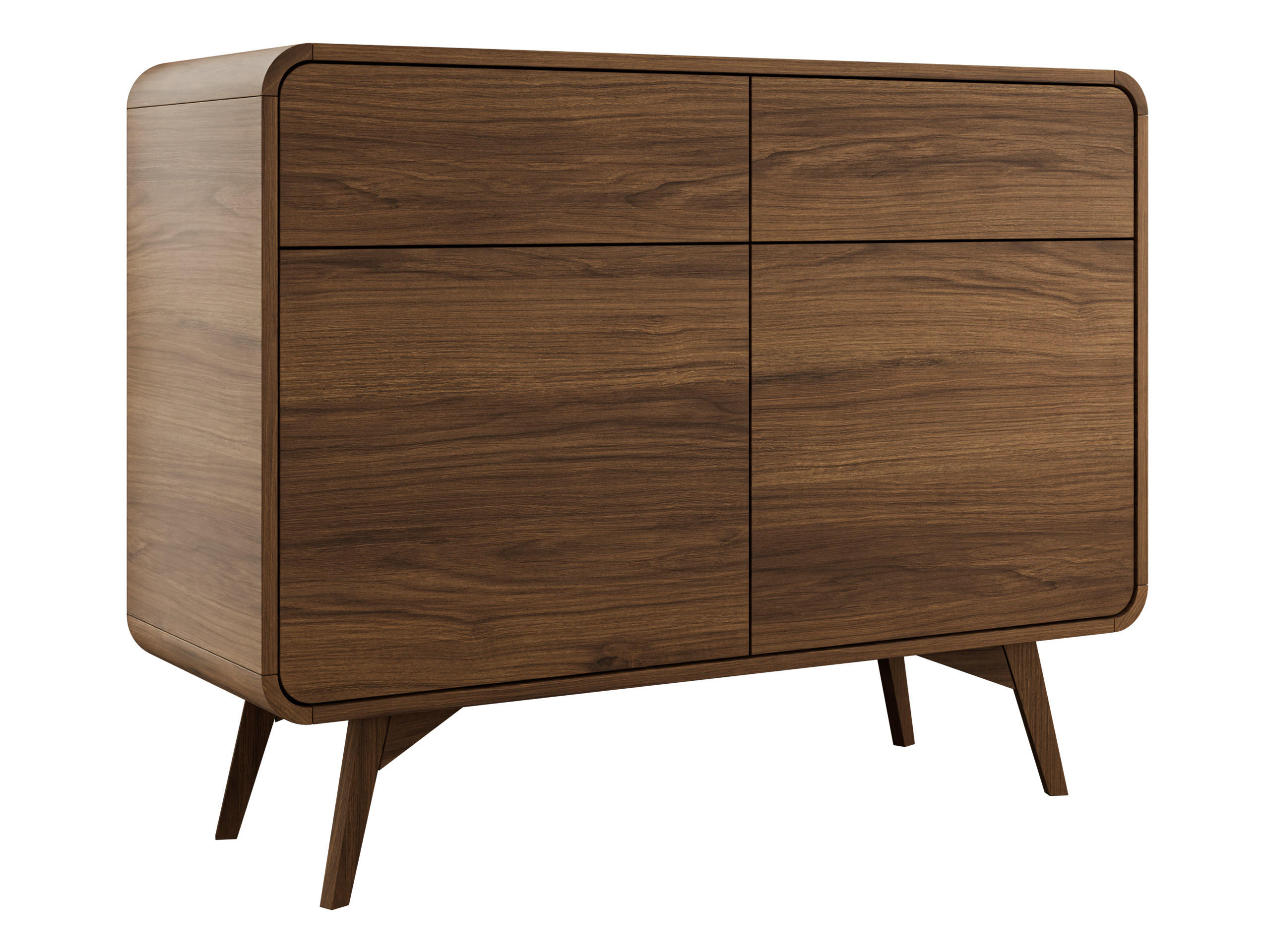 KOMMODE Helion KSZ108 - Nussbaumfarben, Holz/Holzwerkstoff (108/84/39cm) - MIRJAN24