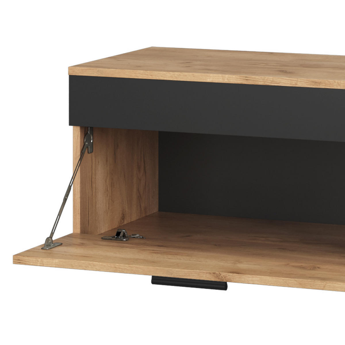 NÁSTĚNNÁ SKŘÍŇKA Berno Zlatý dub power/antracit - medově dubová/antracitová, kompozitní dřevo (70.8/38.9/35.3cm) - Vicco