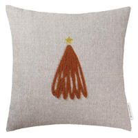 ZIERKISSENHÜLLE Xmas Tree natur-rost 38x38cm - Rostfarben, Textil (38/38cm) - Tom Tailor