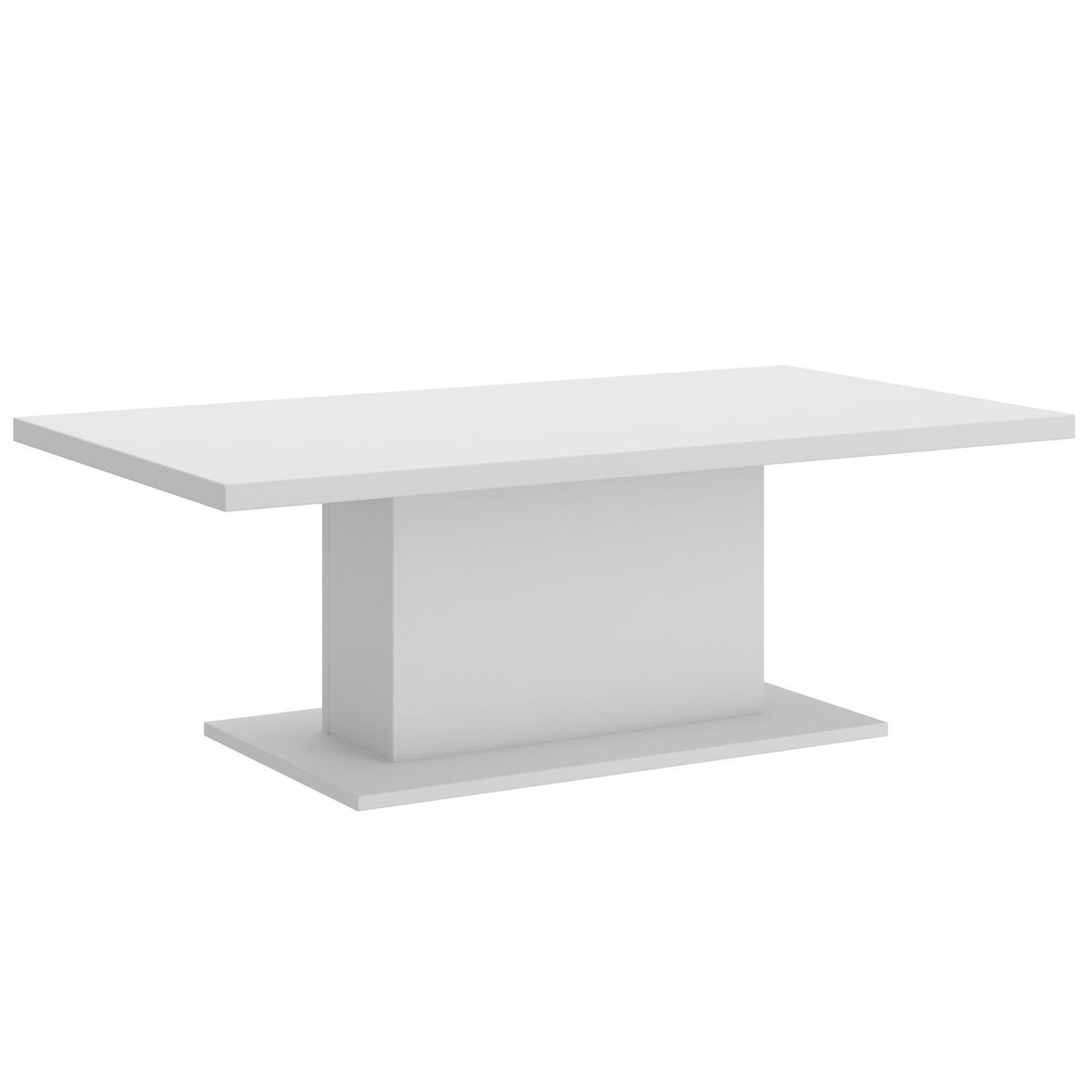 COUCHTISCH VERMONTA 110/43,3/60 cm Weiß - Weiß, Holzwerkstoff (60/110/43.3cm) - MASSENO