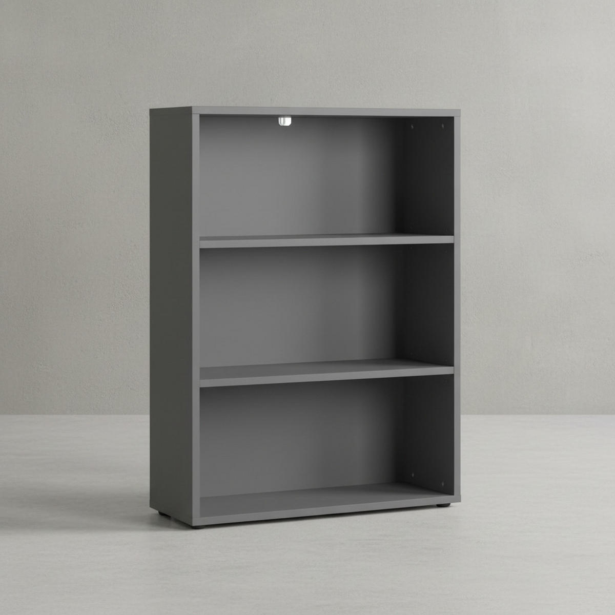 AKTENREGAL-UNIVERSAL FRANKFURT 80 cm | 3 Ordnerhöhen (2 Böden) | Graphit - Schwarz, Holzwerkstoff (80/120/40cm) - KADIMA DESIGN