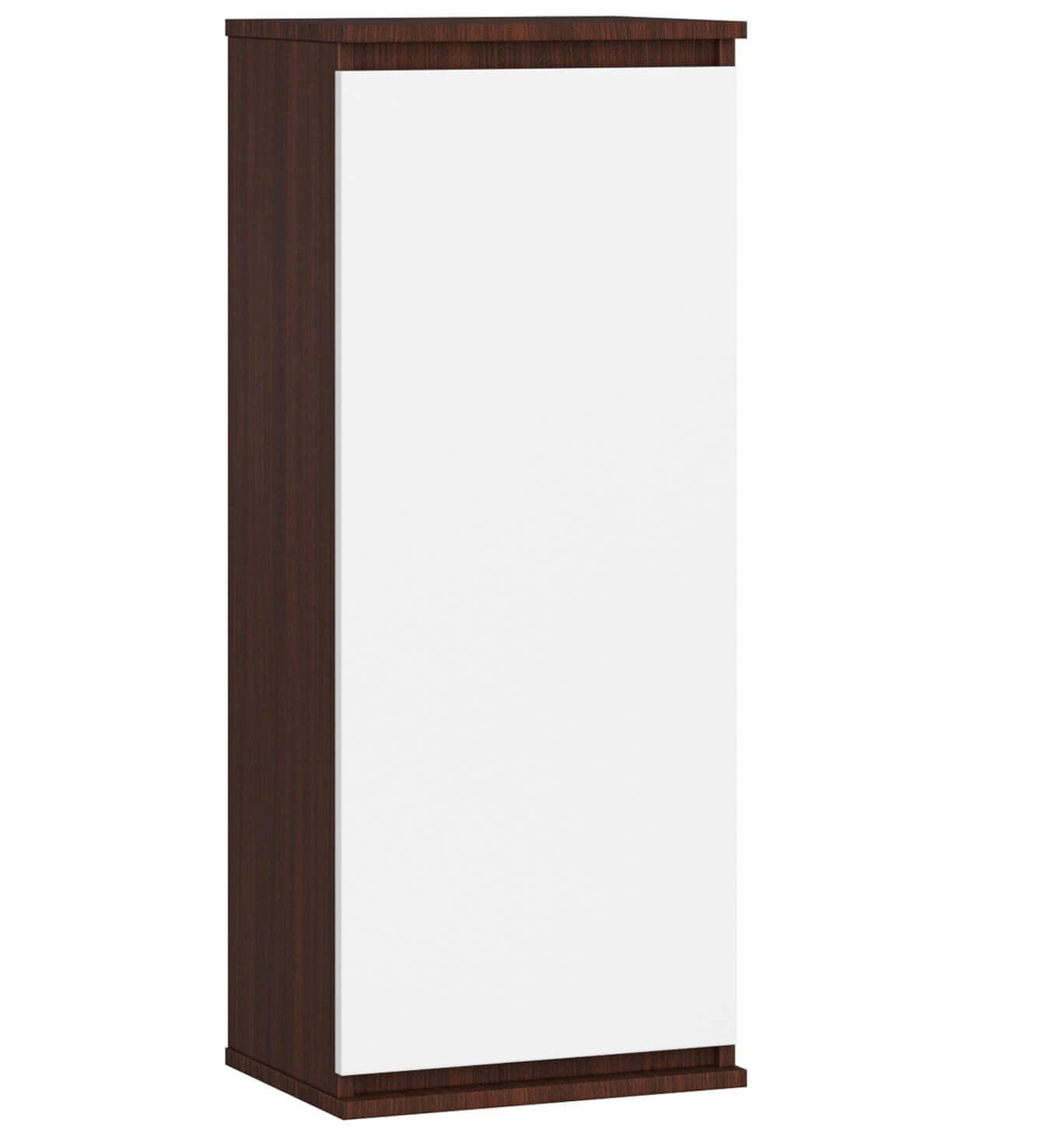 Raumhirsch Furniture Hängeschrank Dunkelbraun, Weiß 40x99x30 cm