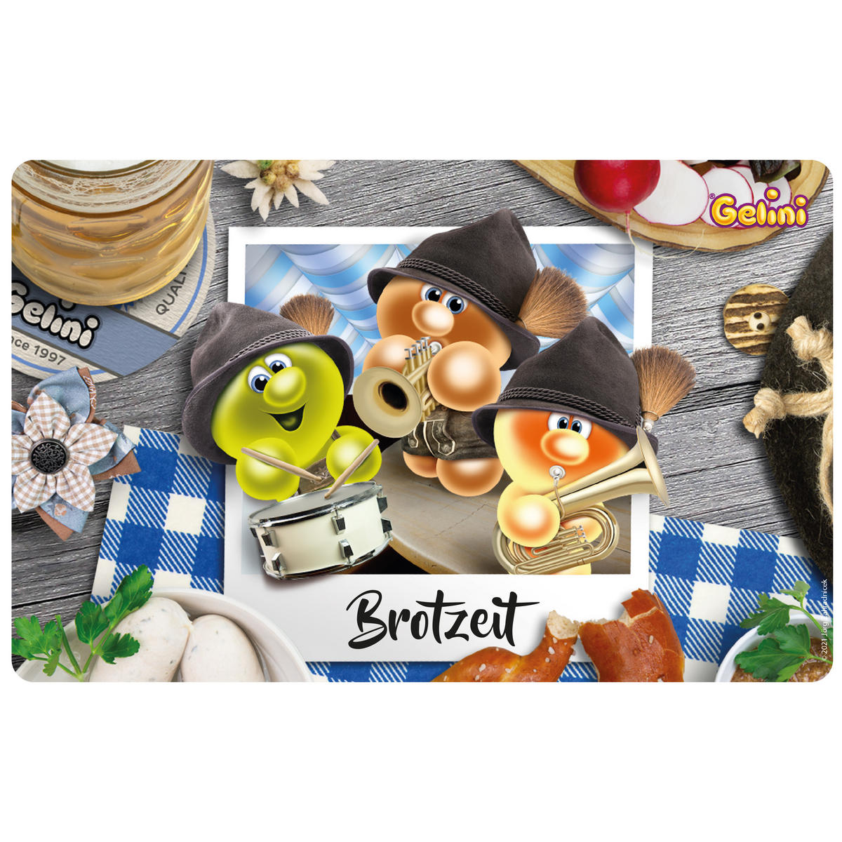 BROTDOSE Gelini Brotzeit Blau 17,5 x 12,8 x 6,9 cm - Blau, Kunststoff (17.5/6.9/12.8cm) - United Labels