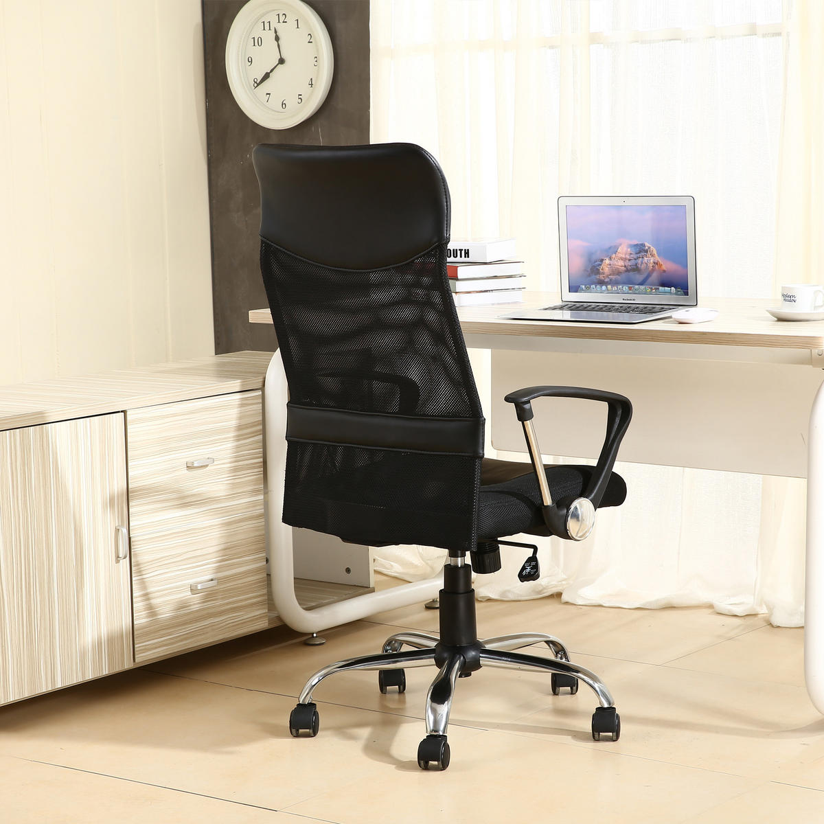 DREHSTUHL Campus Schwarz - Schwarz, Textil (62/110/62cm) - VS Venta-stock