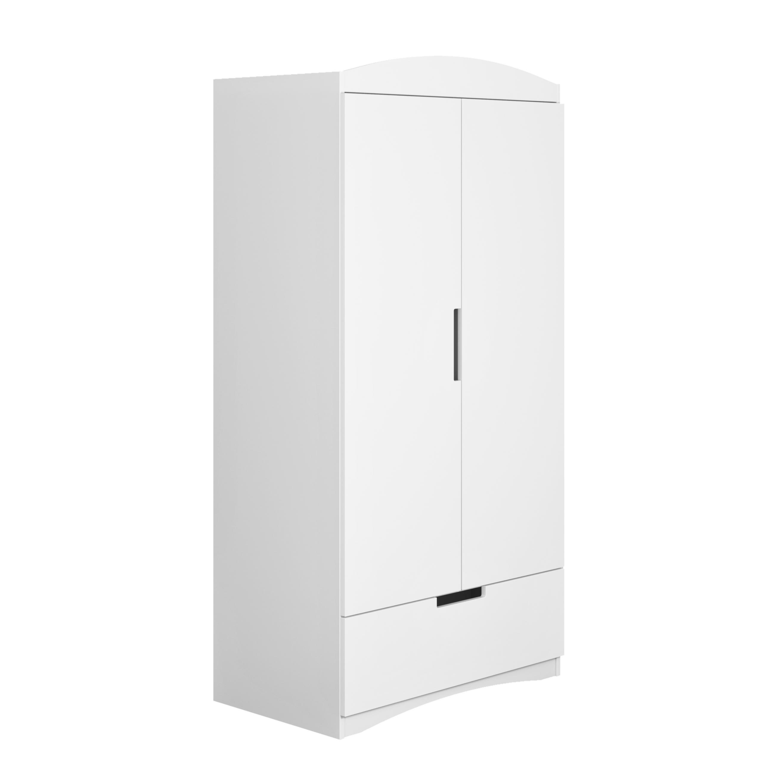 KINDERKLEIDERSCHRANK Classic - Weiß, Holzwerkstoff (36/187/90cm) - RAUMHIRSCH FURNITURE