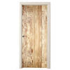 FOTOTAPETE Tür - Holz - Vintage - Regal - Eiche 95x235 cm - Honigeiche, Kunststoff (95/0.1cm) - MuchoWow
