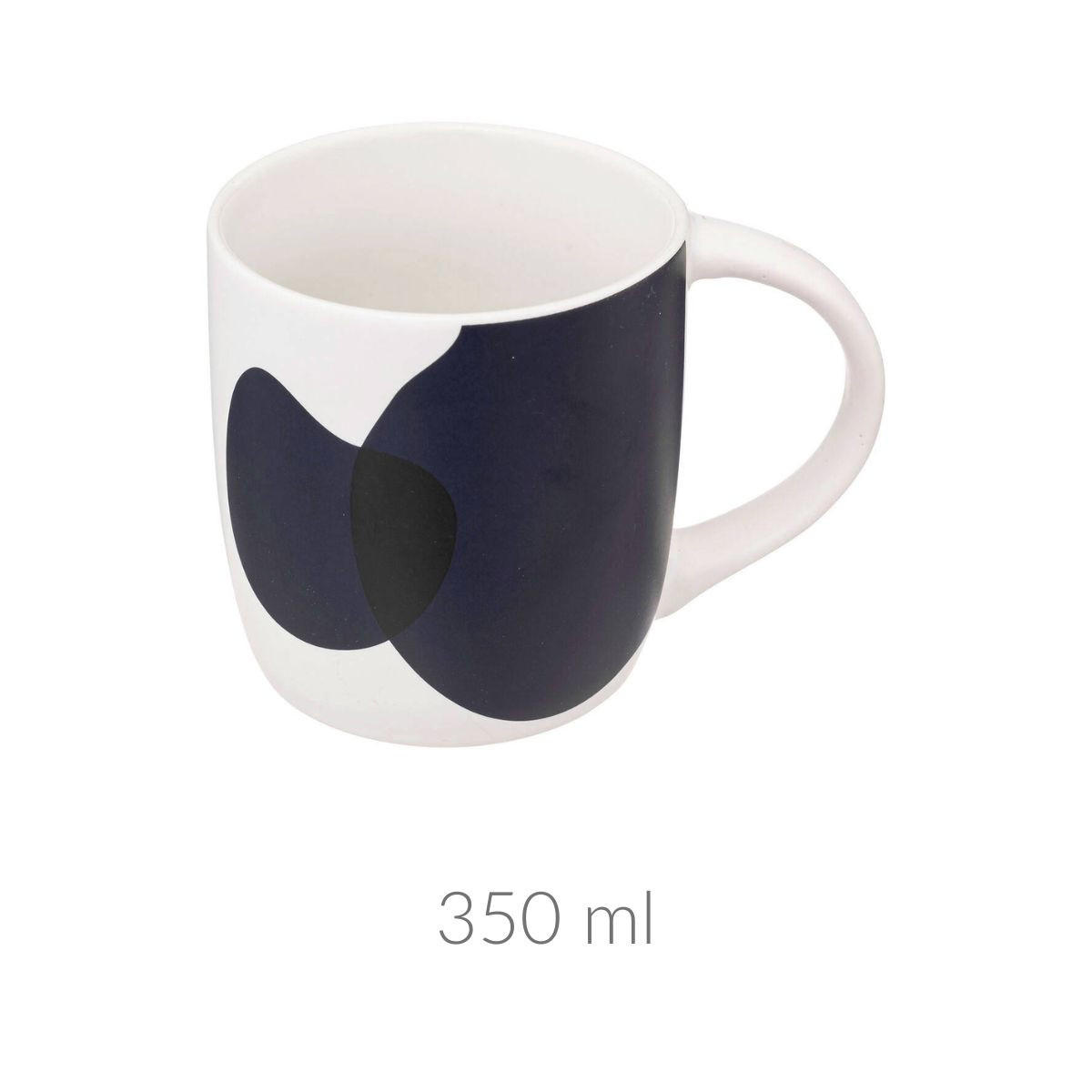 TEEBECHER aus Porzellan Olme Dunkelblau 350 ml 9,2/8,5/8,5 cm - Schwarz, Keramik (0.35L) - Secret de Gourmet