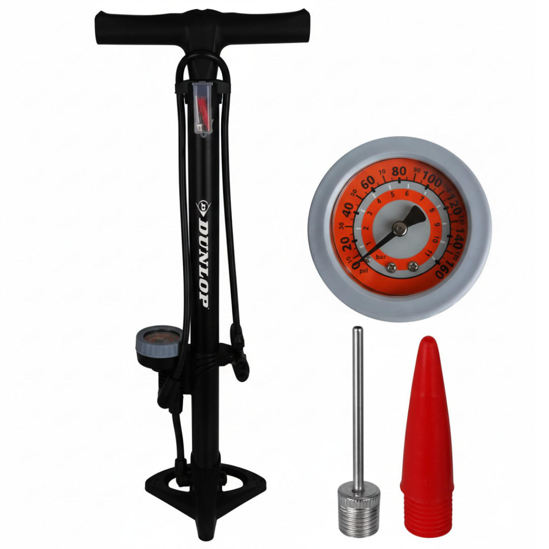 Dunlop STANDLUFTPUMPE SLP19 Schwarz 11 Bar, Mit Manometer, Fahrradpumpe,  Luftpumpe, Standpumpe, Hochdruckpumpe, Reifenpumpe, Robust, Universal,  Werkstatt jetzt nur online  XXXLutz.de