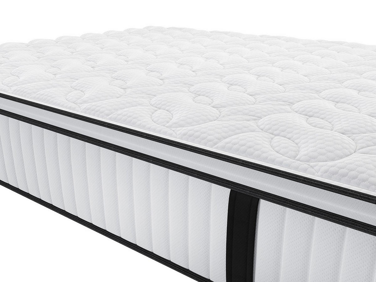 STANDARDMATRATZE - 2 Personen - Stoff - Weiß - - Weiß, Textil (180/200cm) - Vente-Unique
